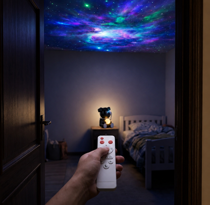 AuraNova DreamBuddy - Smart Astronaut Galaxy & Audio Projector
