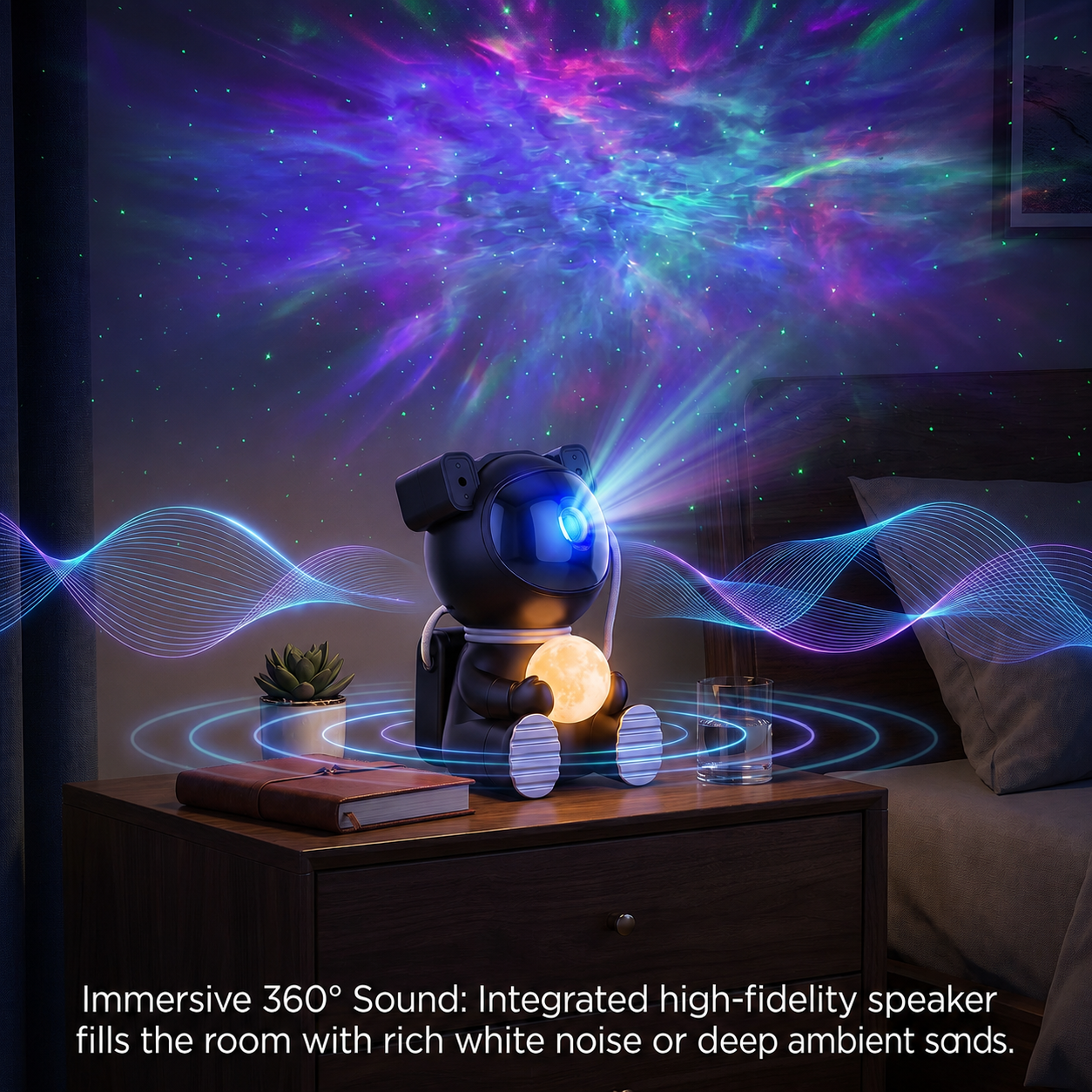 AuraNova™ DreamBuddy – Smart Astronaut Galaxy & Audio Projector - AuraNova™