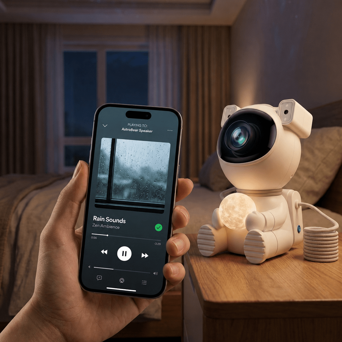 AuraNova™ DreamBuddy – Smart Astronaut Galaxy & Audio Projector - AuraNova™